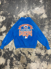 Vintage 80s New York Mets MLB Eastern Division Champions Sweatshirt Size Small