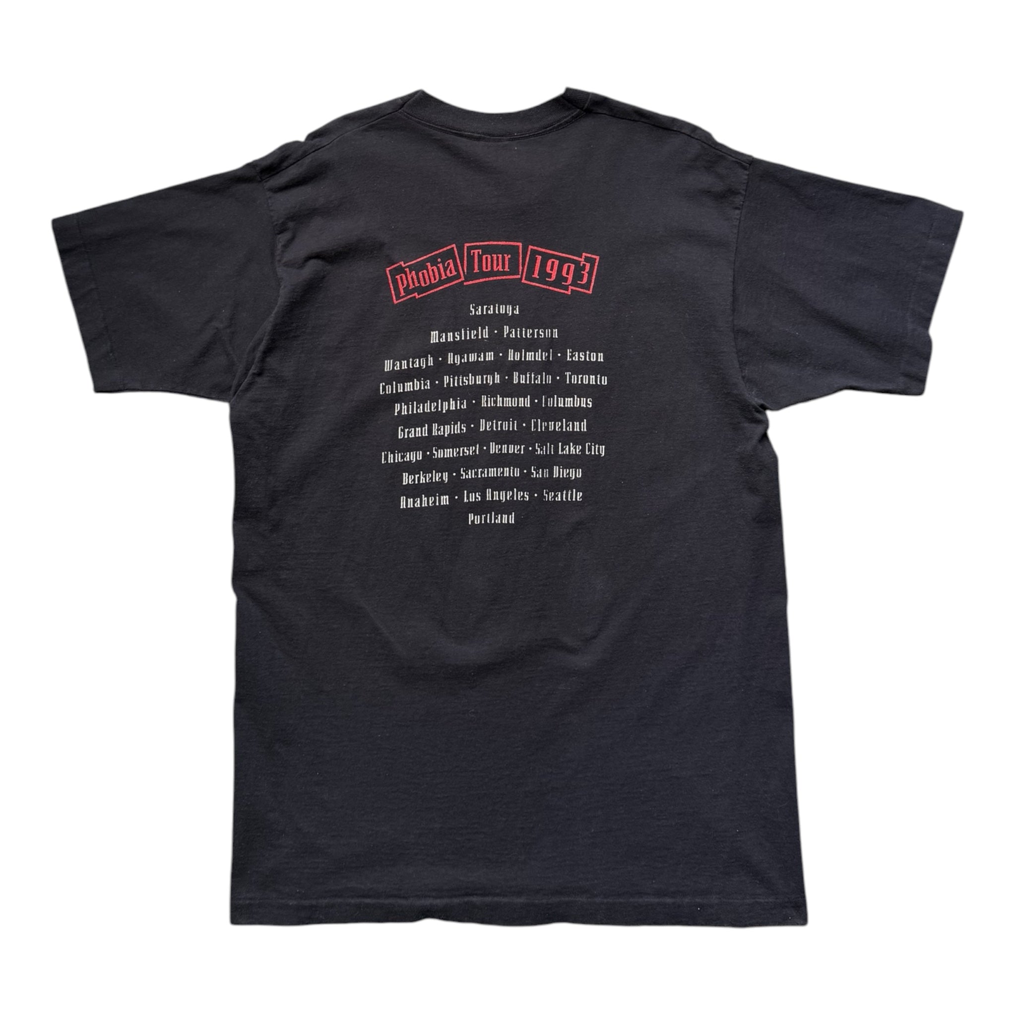 Vintage 1993 The Kinks Phobia Tour T-Shirt Size XL