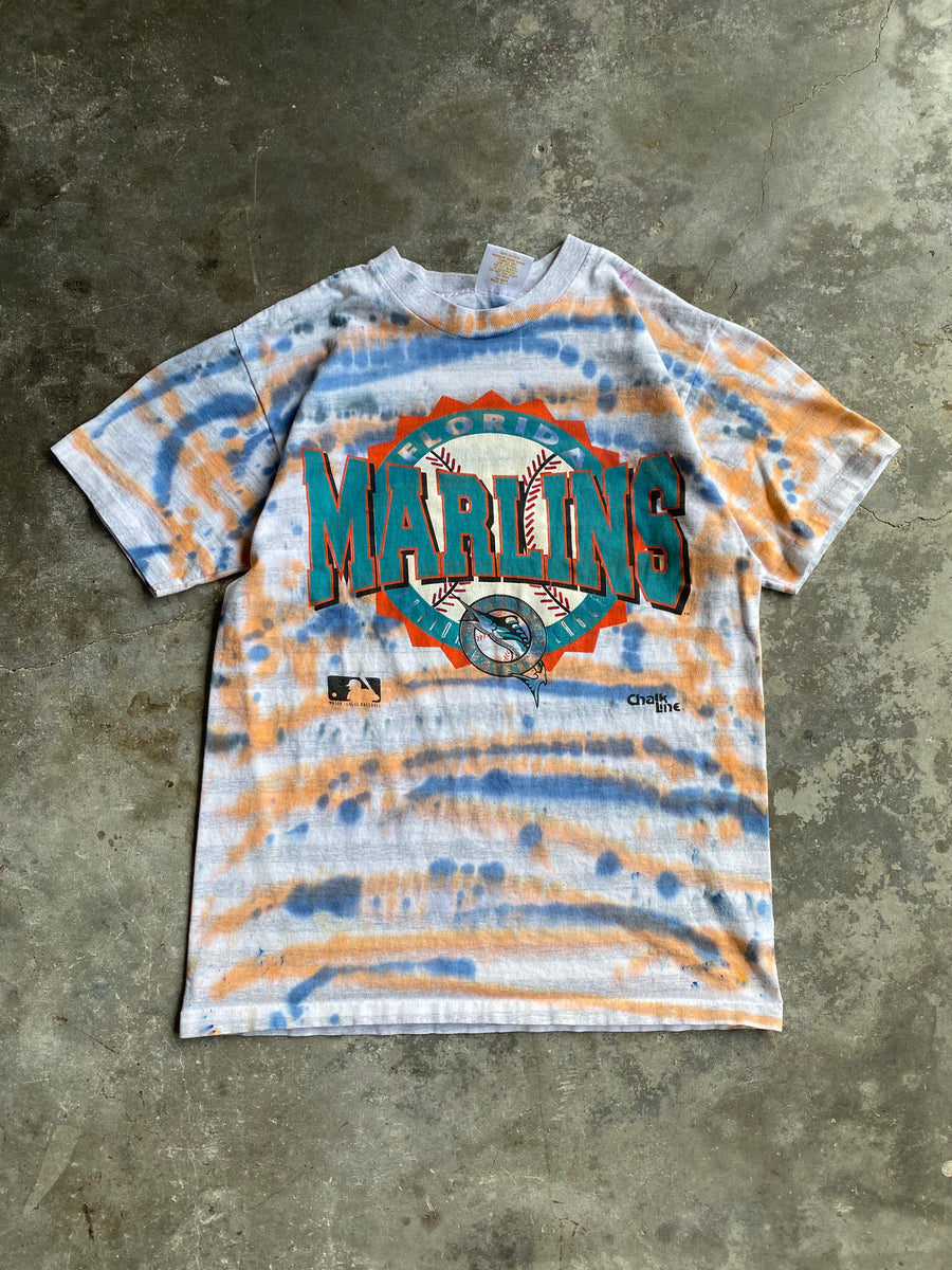 Vintage Marlins Tie Dye T-Shirt - M