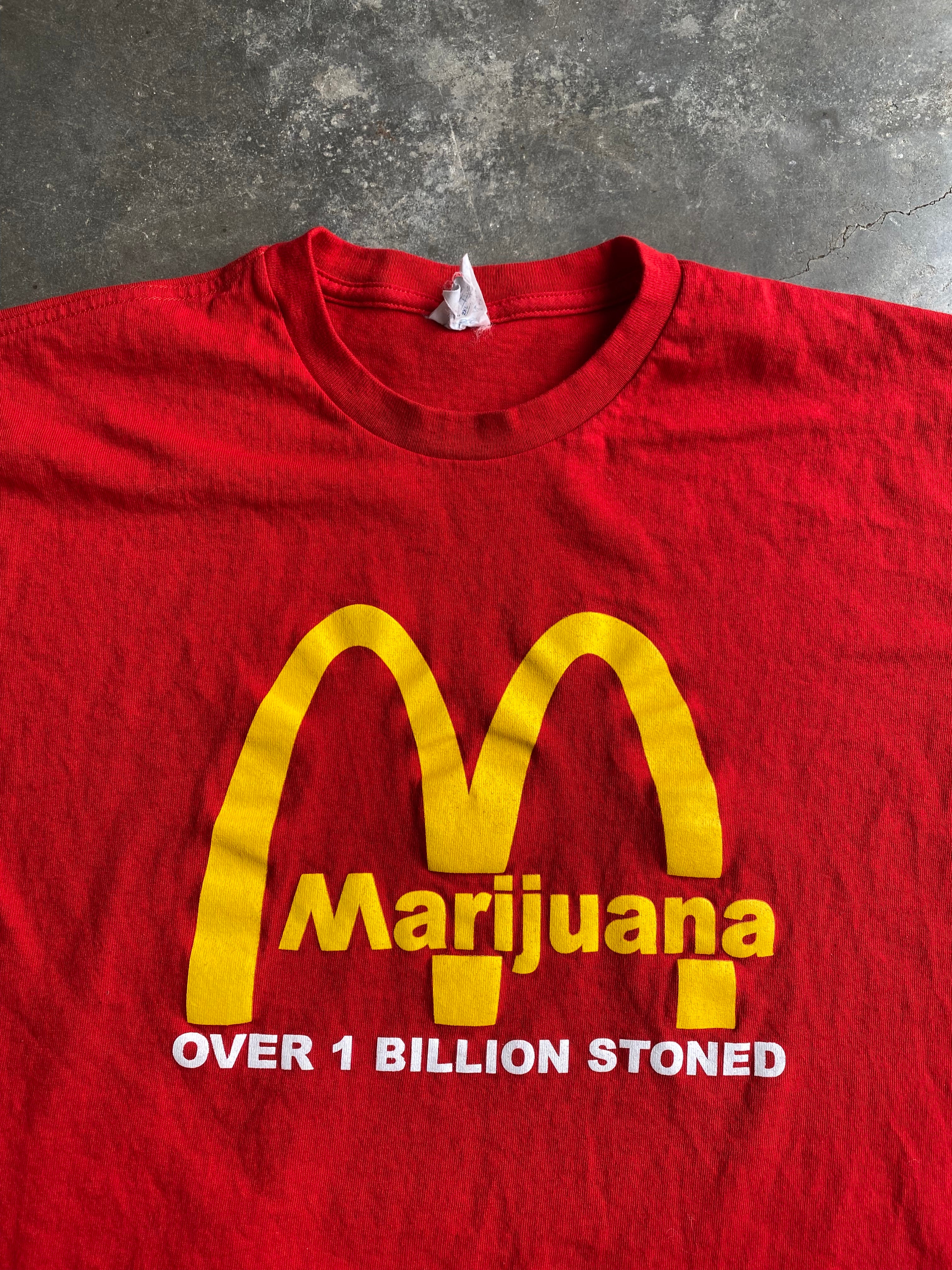 Vintage McDonalds Marijuana T-Shirt - 2XL