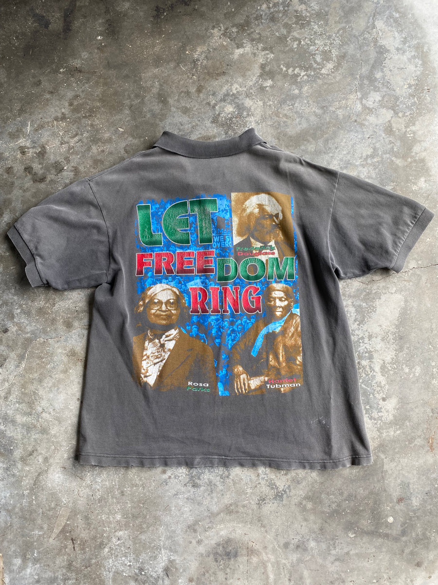 Vintage Black History Polo Shirt - L