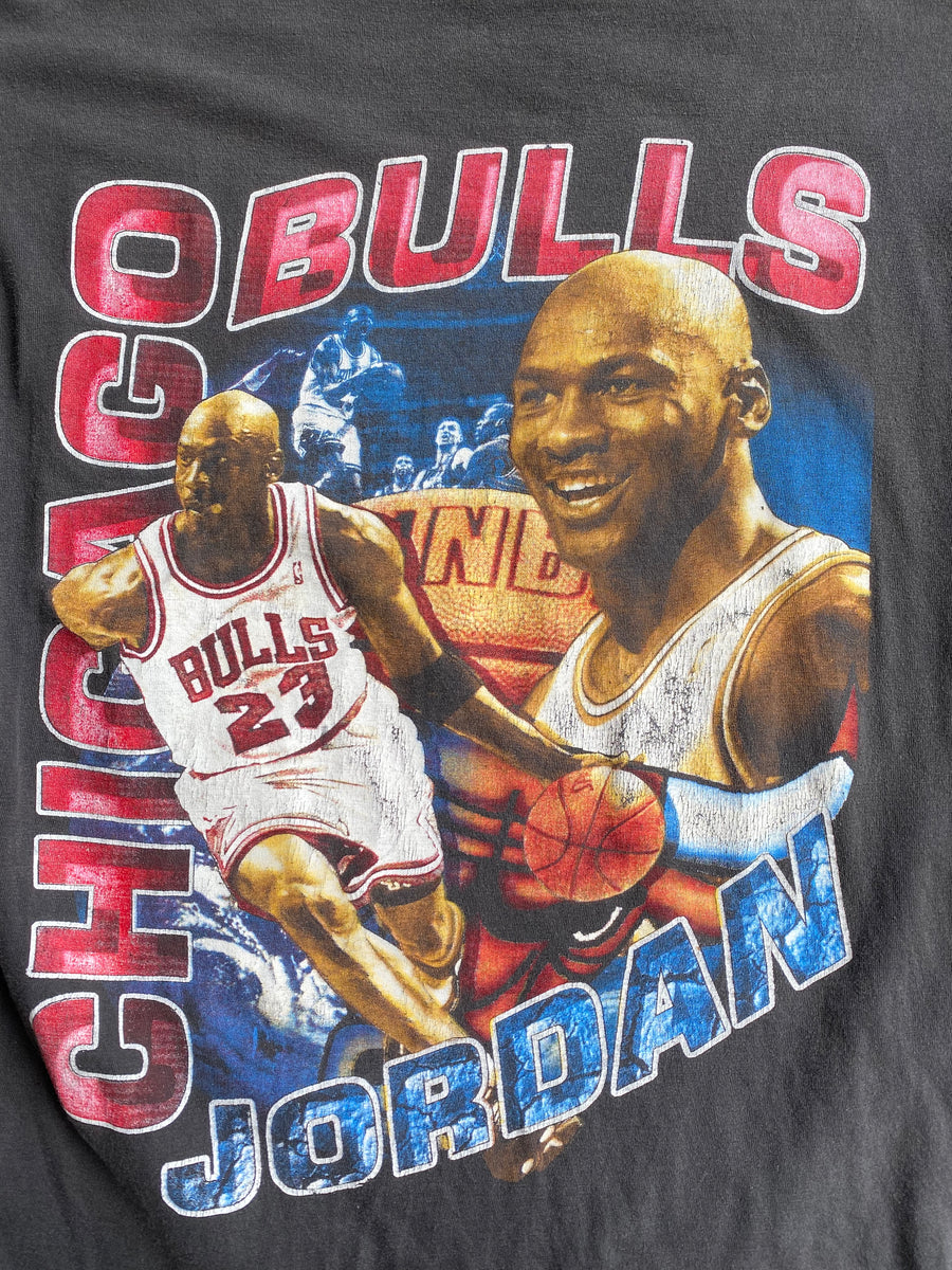 Vintage 90s Chicago Bulls Rap T-Shirt - XL