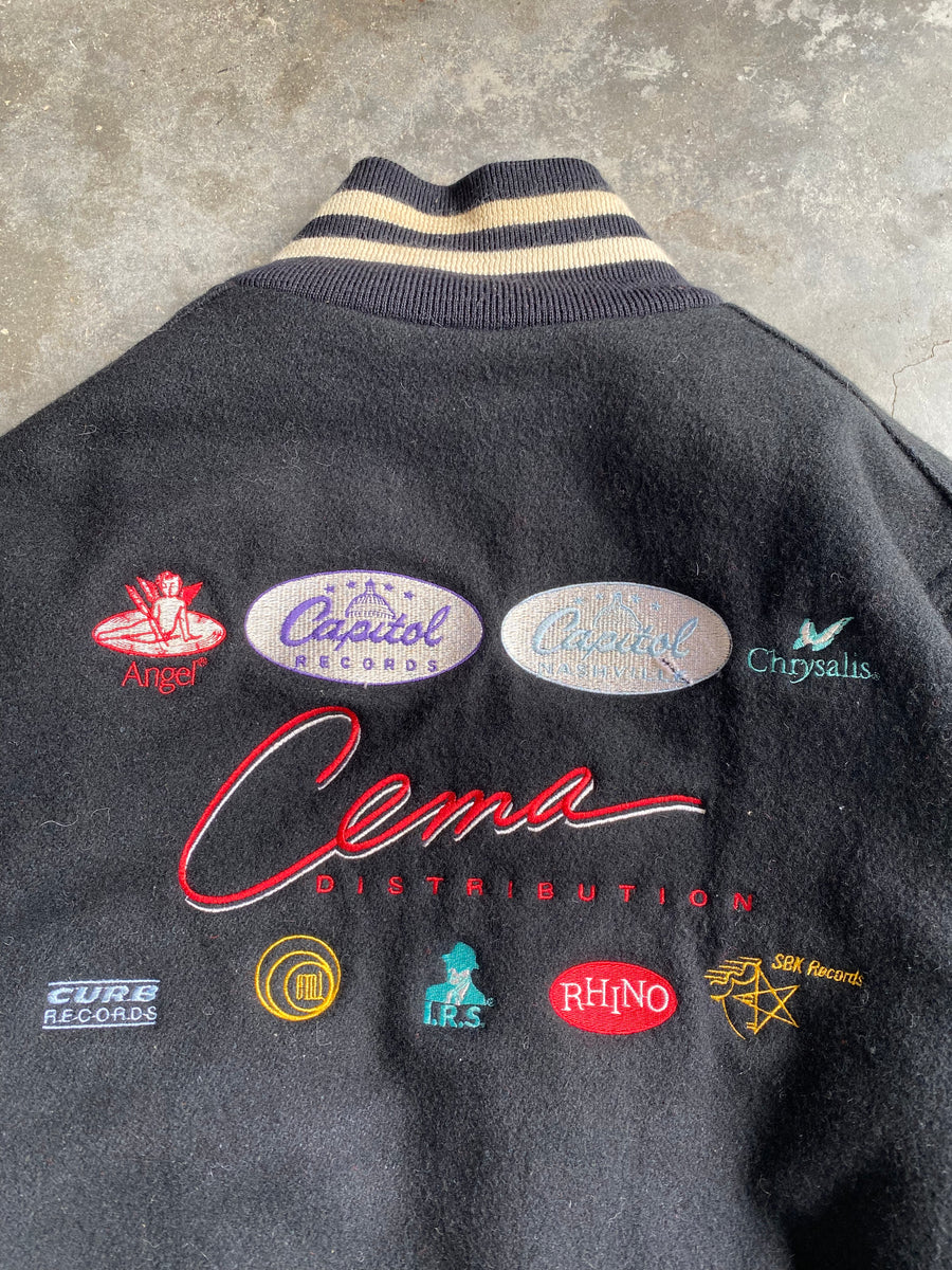 Vintage Cema Distribution Capital Records Varsity Jacket - M