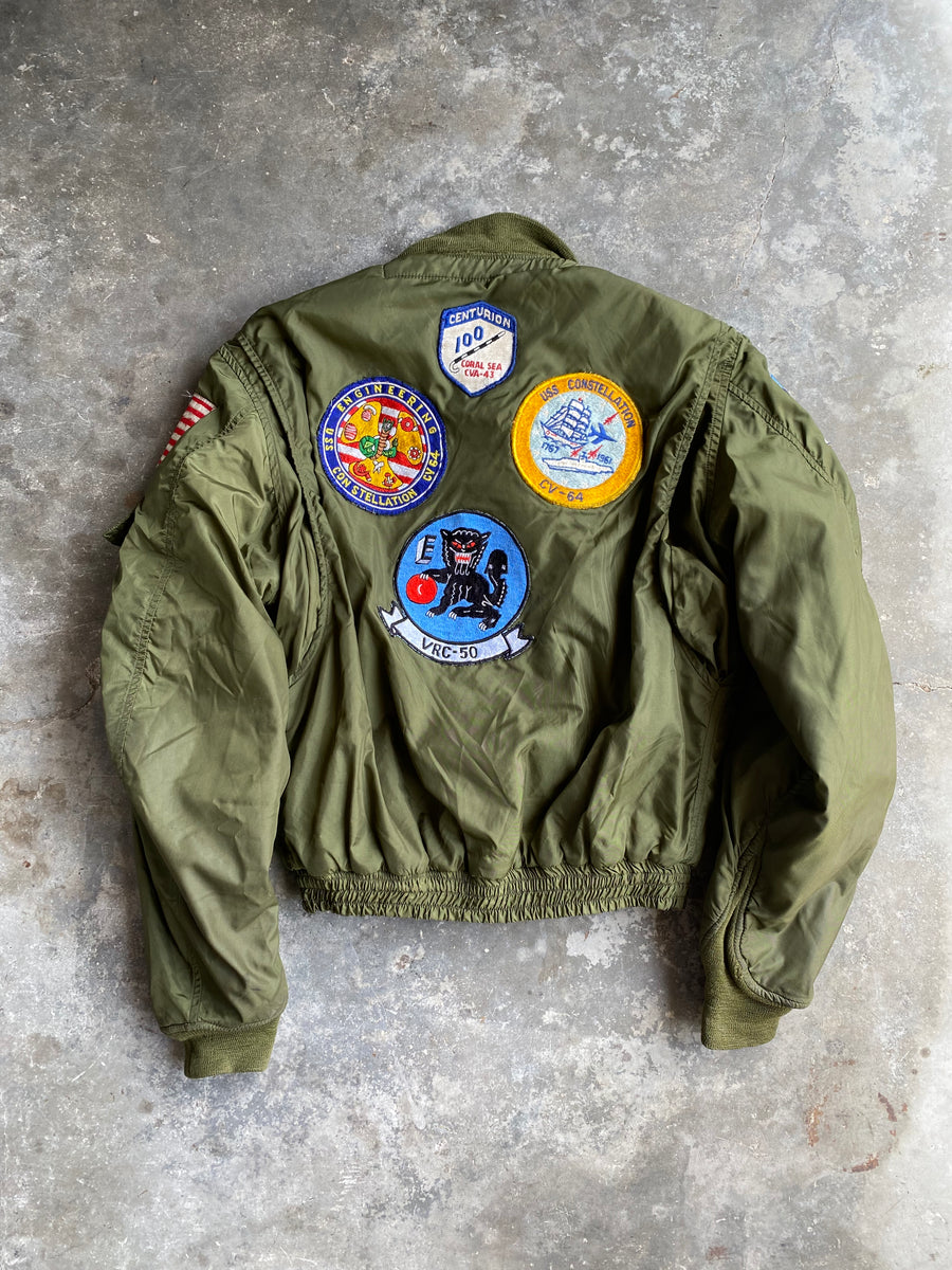 Vintage Military Bomber Jacket - M