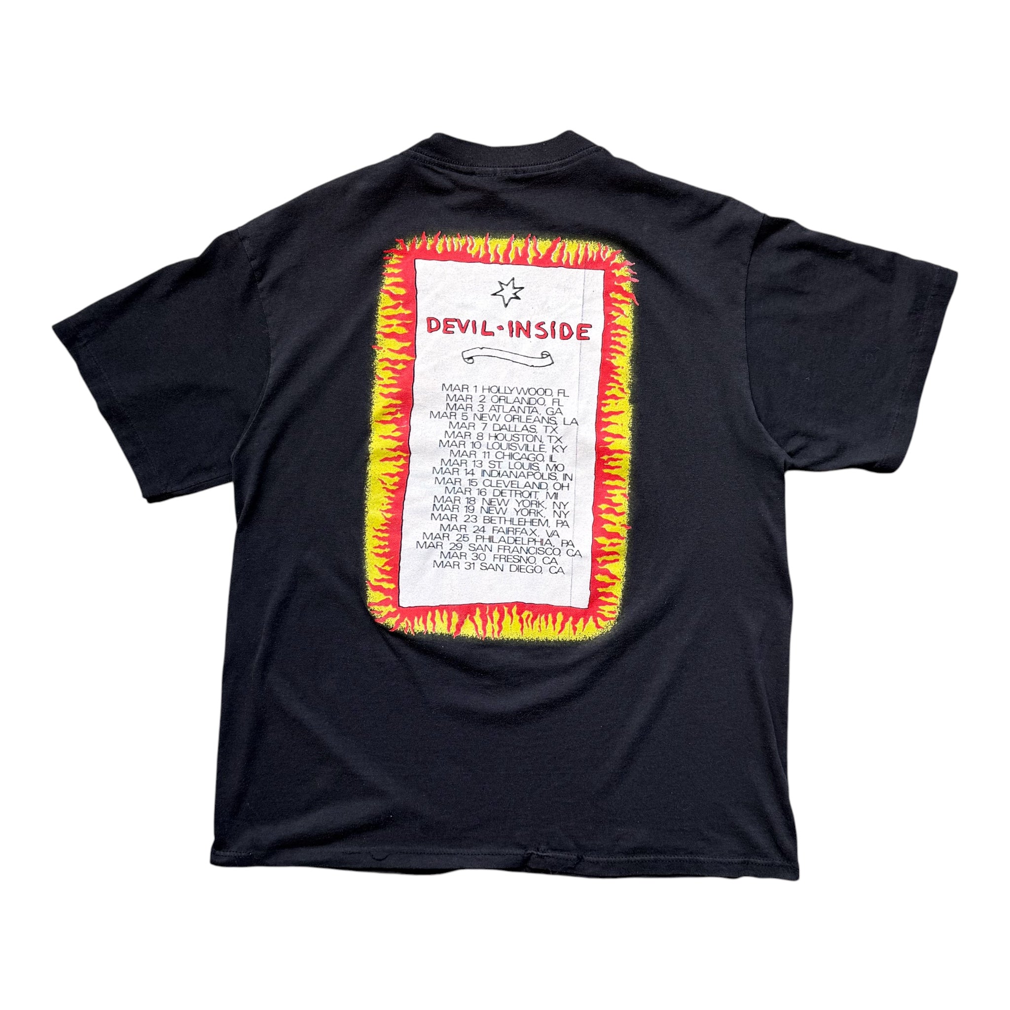 Vintage 1988 INXS Devil Inside Tour T-Shirt Size XL