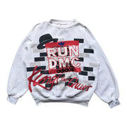 Vintage 1980s Run DMC Adidas Sweatshirt Size Large