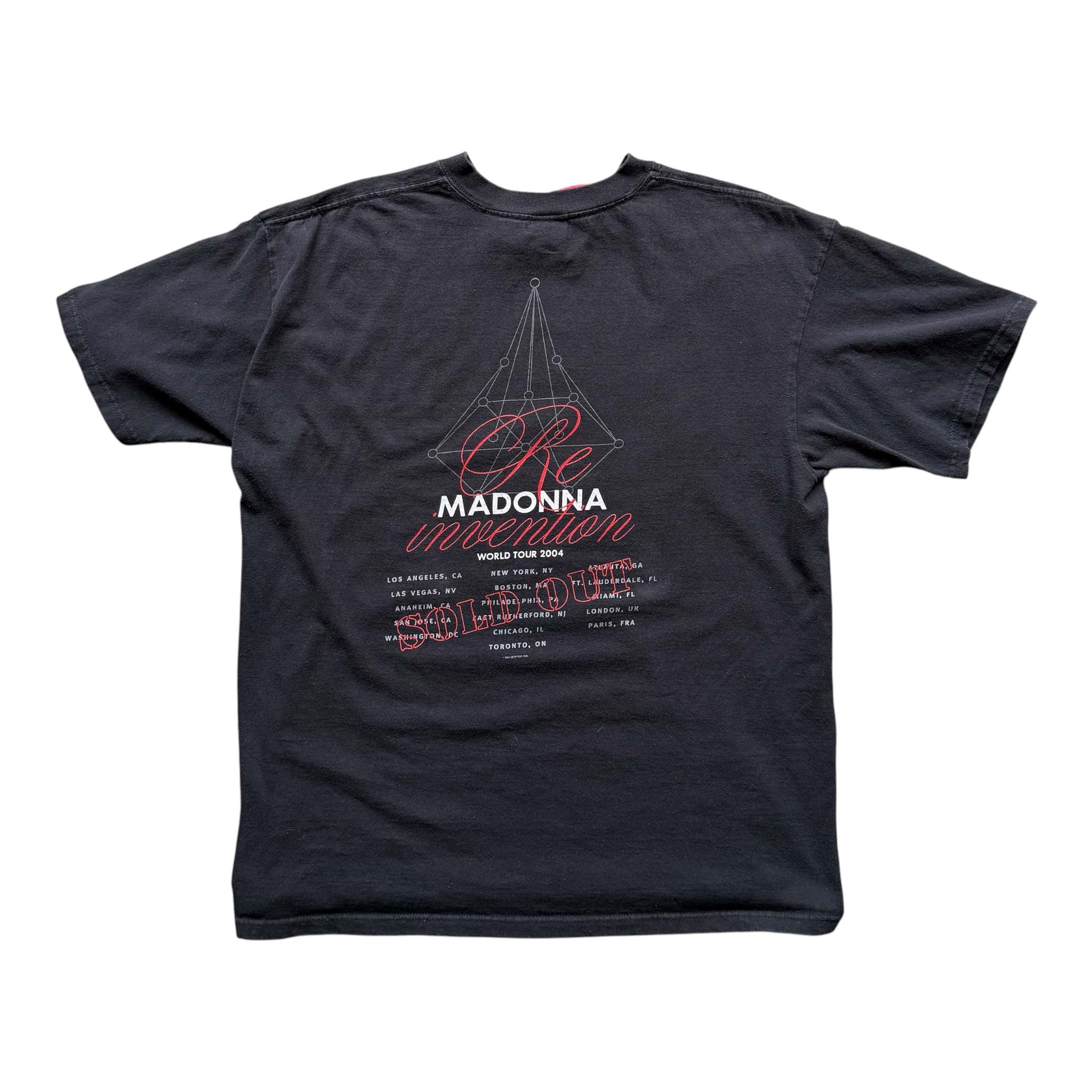 Vintage 2002 Madonna Reinvention World Tour T-Shirt Size Large