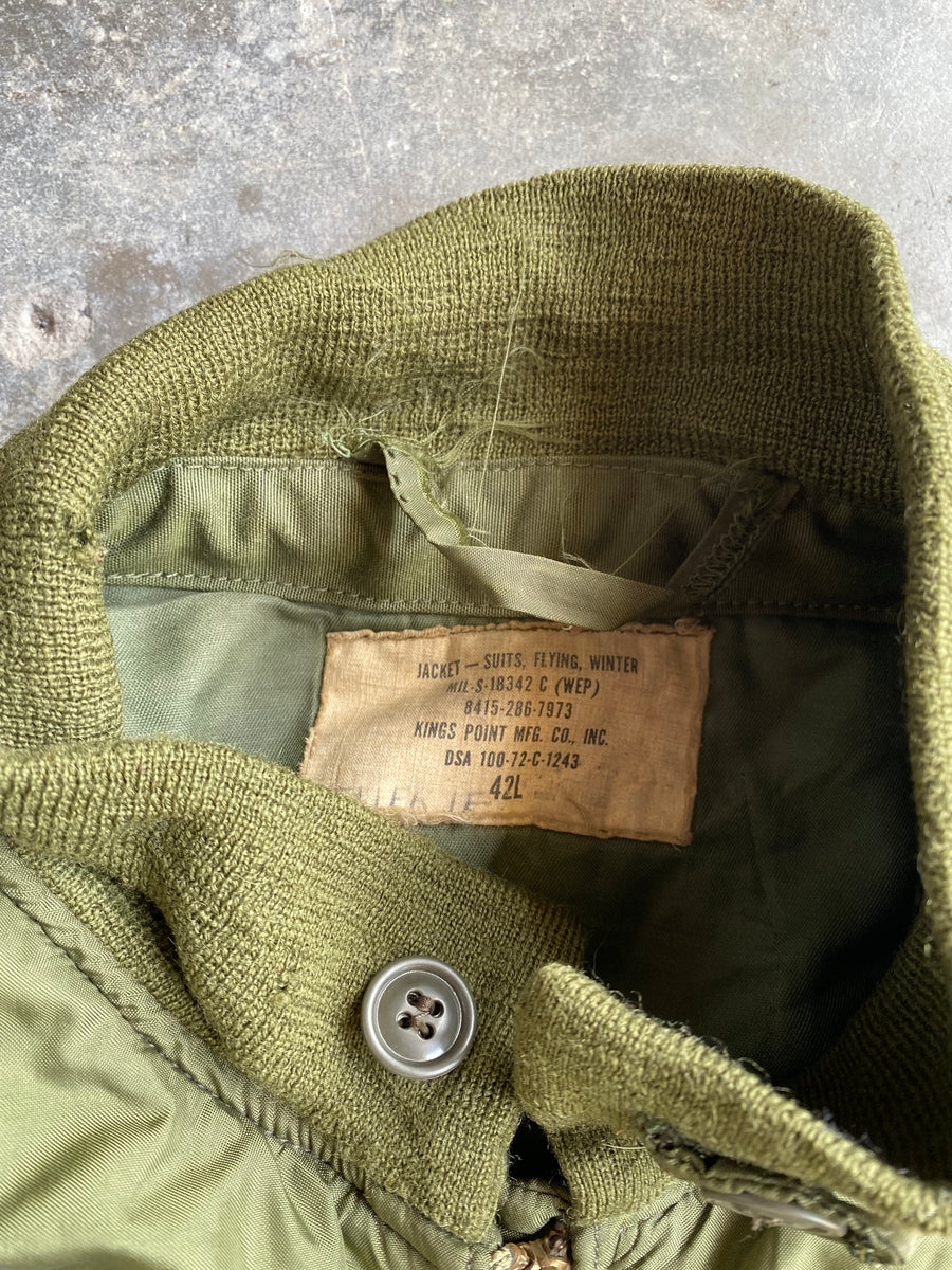 Vintage Military Bomber Jacket - M