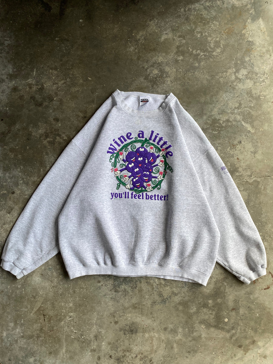 Vintage Wine Sweatshirt - 2XL