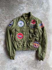 Vintage Military Bomber Jacket - M