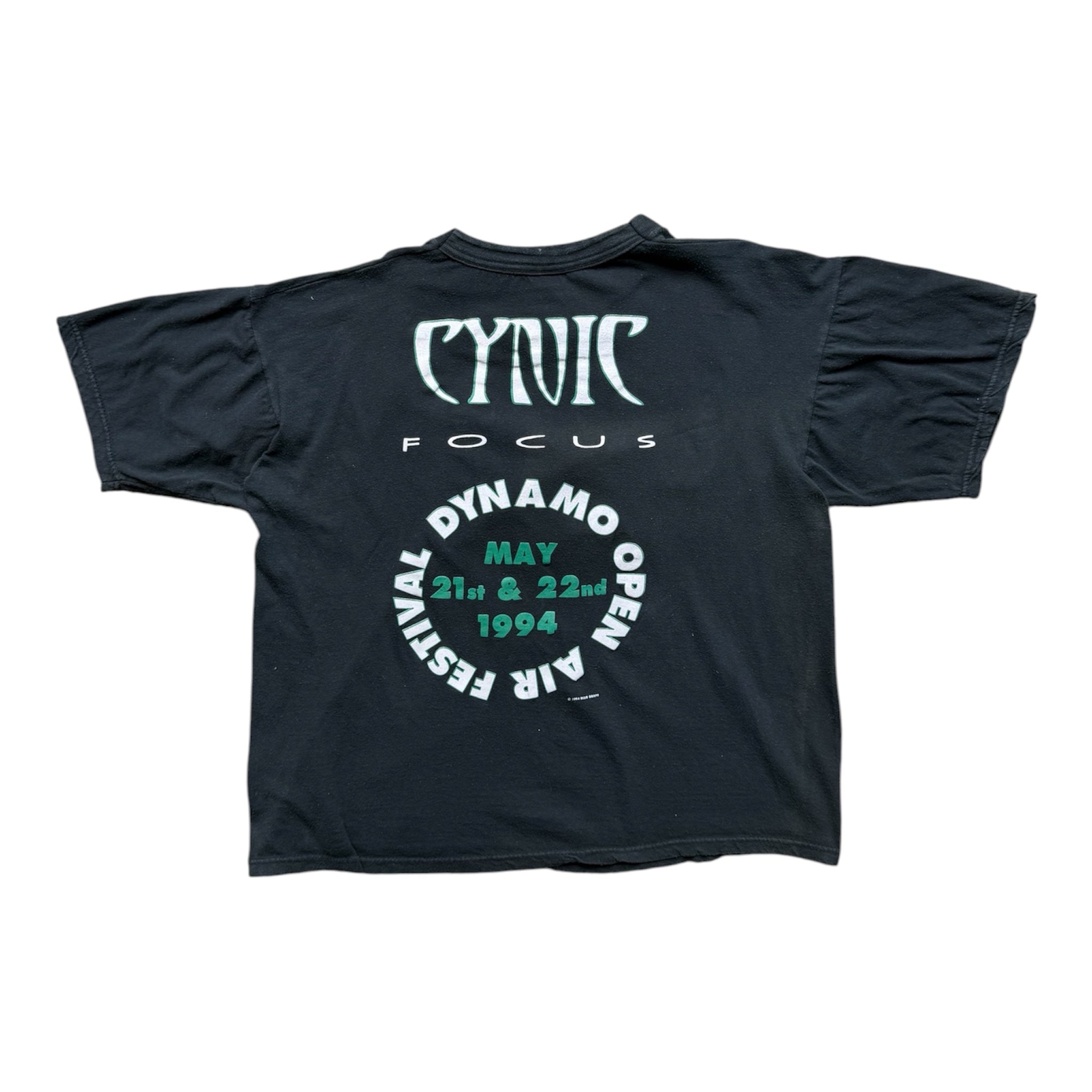Vintage 1994 Cynic Metal Band T-Shirt Size XL