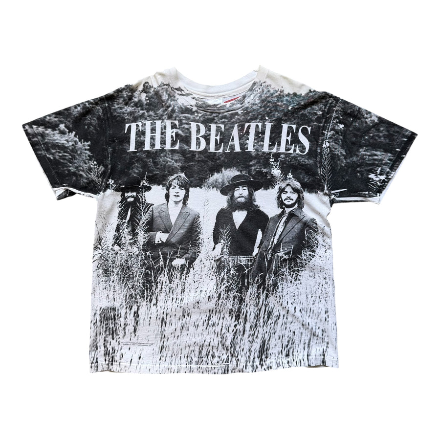 Vintage 90s The Beatles All Over Print T-Shirt Size XL