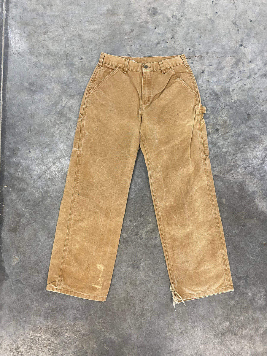 Vintage Carhartt Brown Carpenter Work Pants Size 30x29