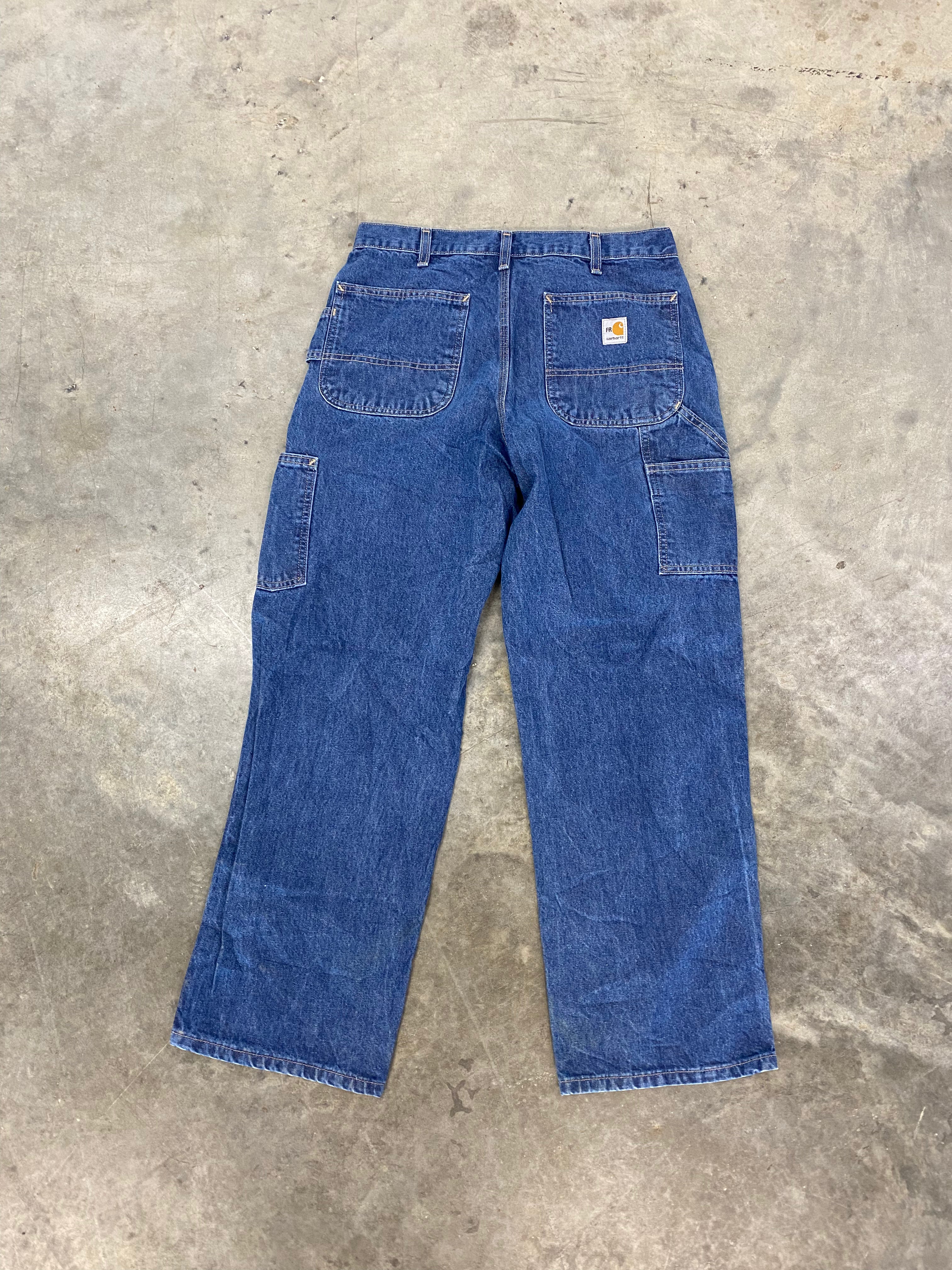 Vintage Carhartt Carpenter Work Jeans Size 34x30