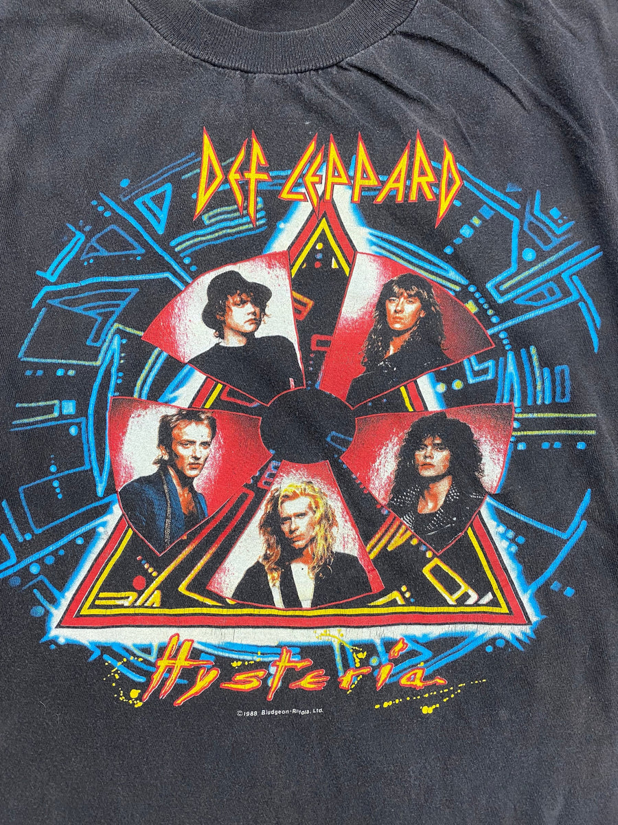 Vintage 1988 Def Leppard Hysteria World Tour T-Shirt Size Large