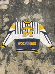 Vintage 90s Michigan Wolverines Nutmeg Sweatshirt Size Large