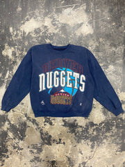 Vintage 90s Denver Nuggets Sweatshirt Size Small