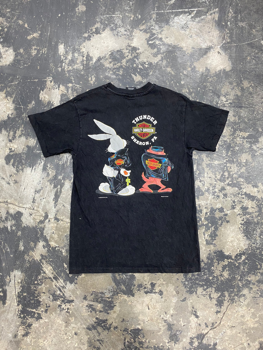 Vintage 1993 Warner Bros Harley Davidson T-Shirt Size Medium