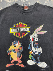 Vintage 1993 Warner Bros Harley Davidson T-Shirt Size Medium