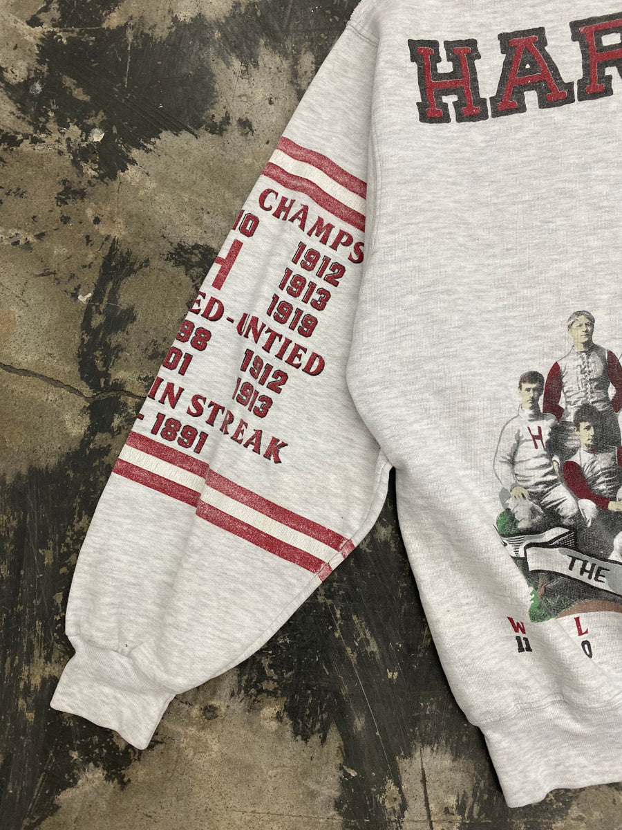 Vintage Harvard University Crimson National Champions Sweatshirt Size Large