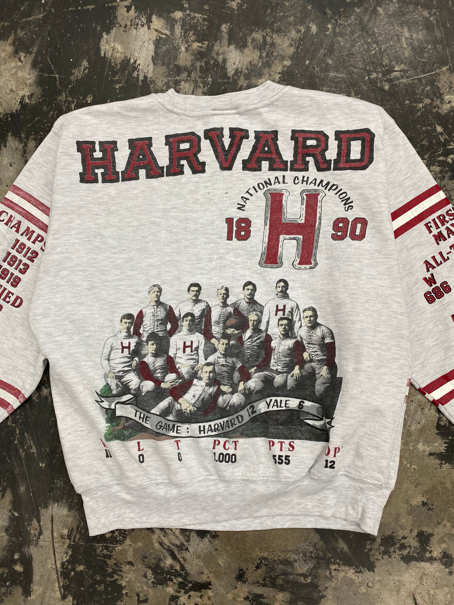 Vintage Harvard University Crimson National Champions Sweatshirt Size Large