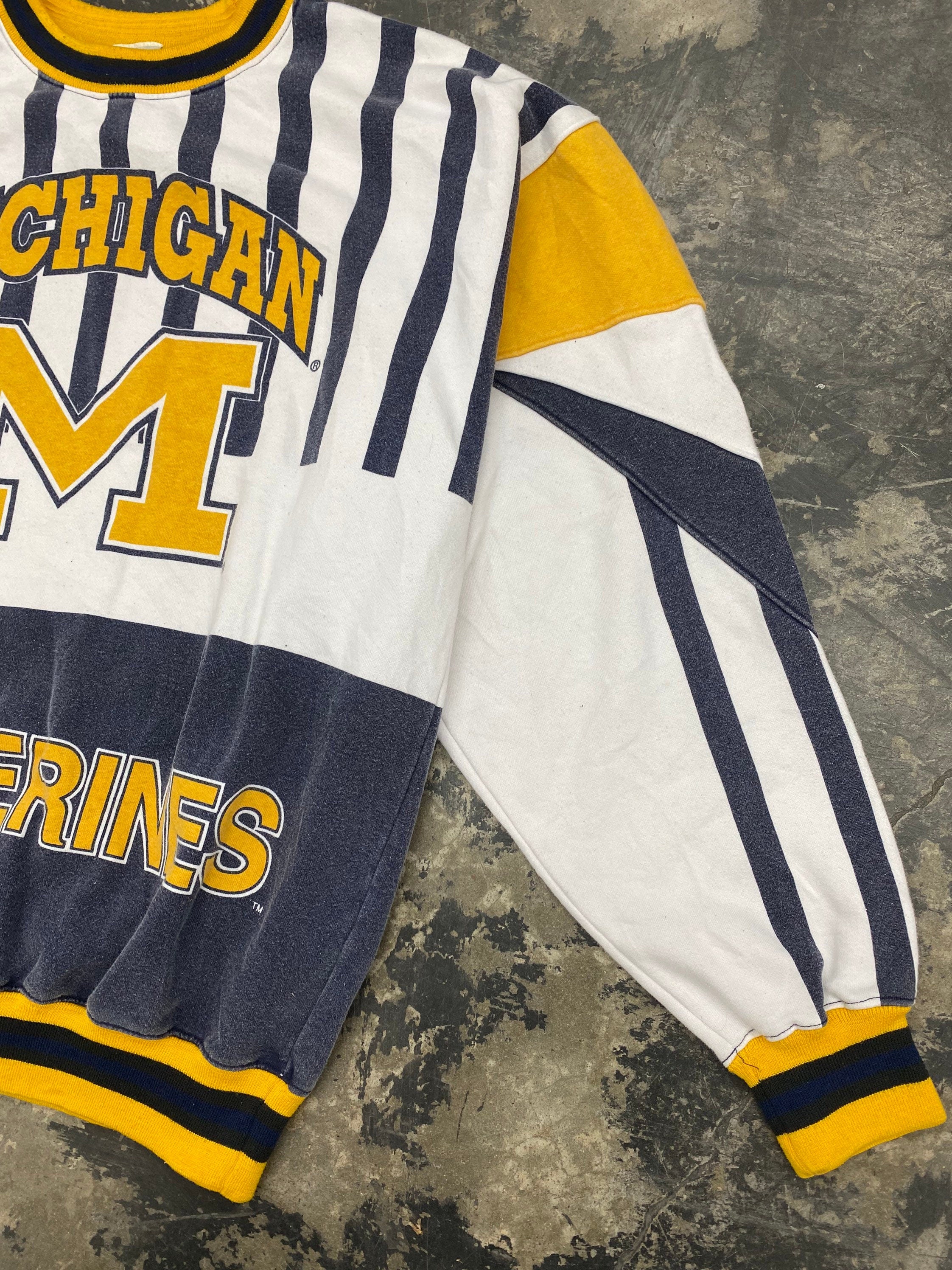 Vintage 90s Michigan Wolverines Nutmeg Sweatshirt Size Large