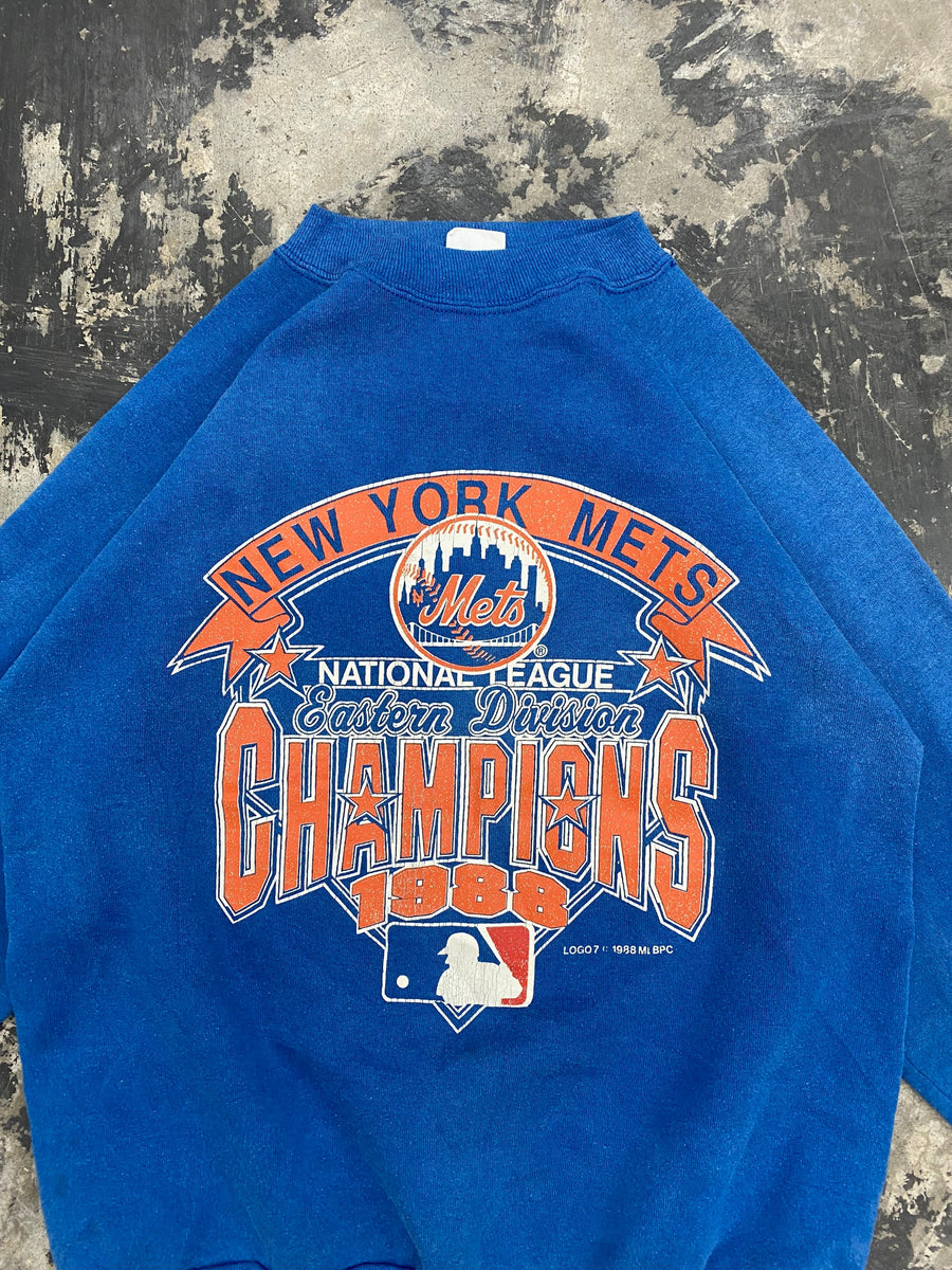 Vintage 80s New York Mets MLB Eastern Division Champions Sweatshirt Size Small