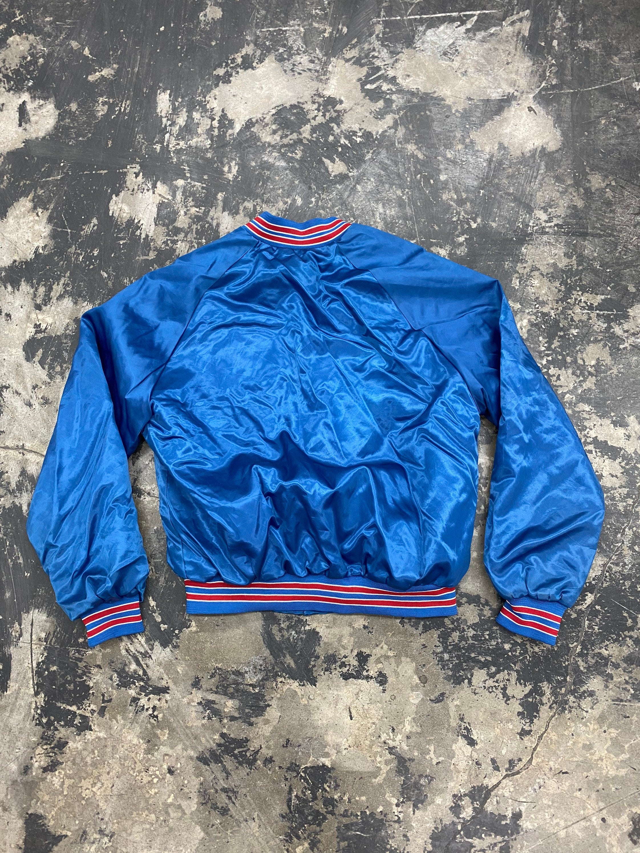 Vintage 90s Chicago Cubs Chalk Line Nylon Baseball Jacket Size Large
