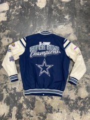 Vintage Dallas Cowboys 5 Times Super Bowl Champions Jacket Size XL