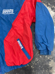 Vintage 90s New York Giants Logo 7 Windbreaker Nylon Jacket Size XL