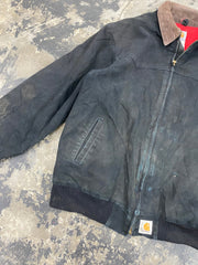 Vintage Carhartt Work Jacket Size 2XL Black Canvas