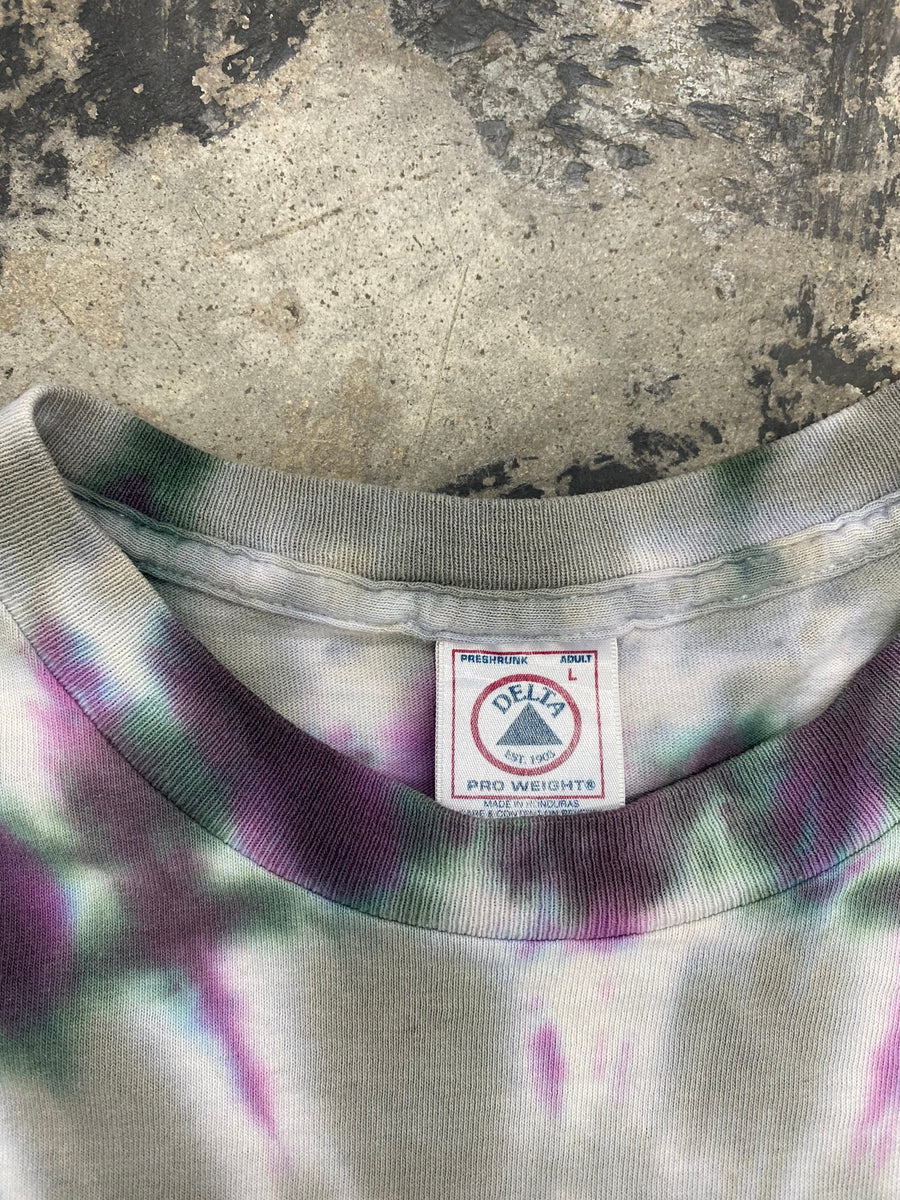 Vintage 90s Rolling Stones Bridges to Babylon Tour Tie Dye T-Shirt Size Large