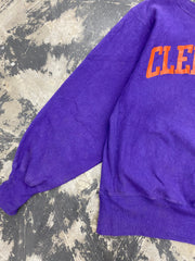 Vintage 90s Clemson Reverse Weave Sweatshirt Size Large