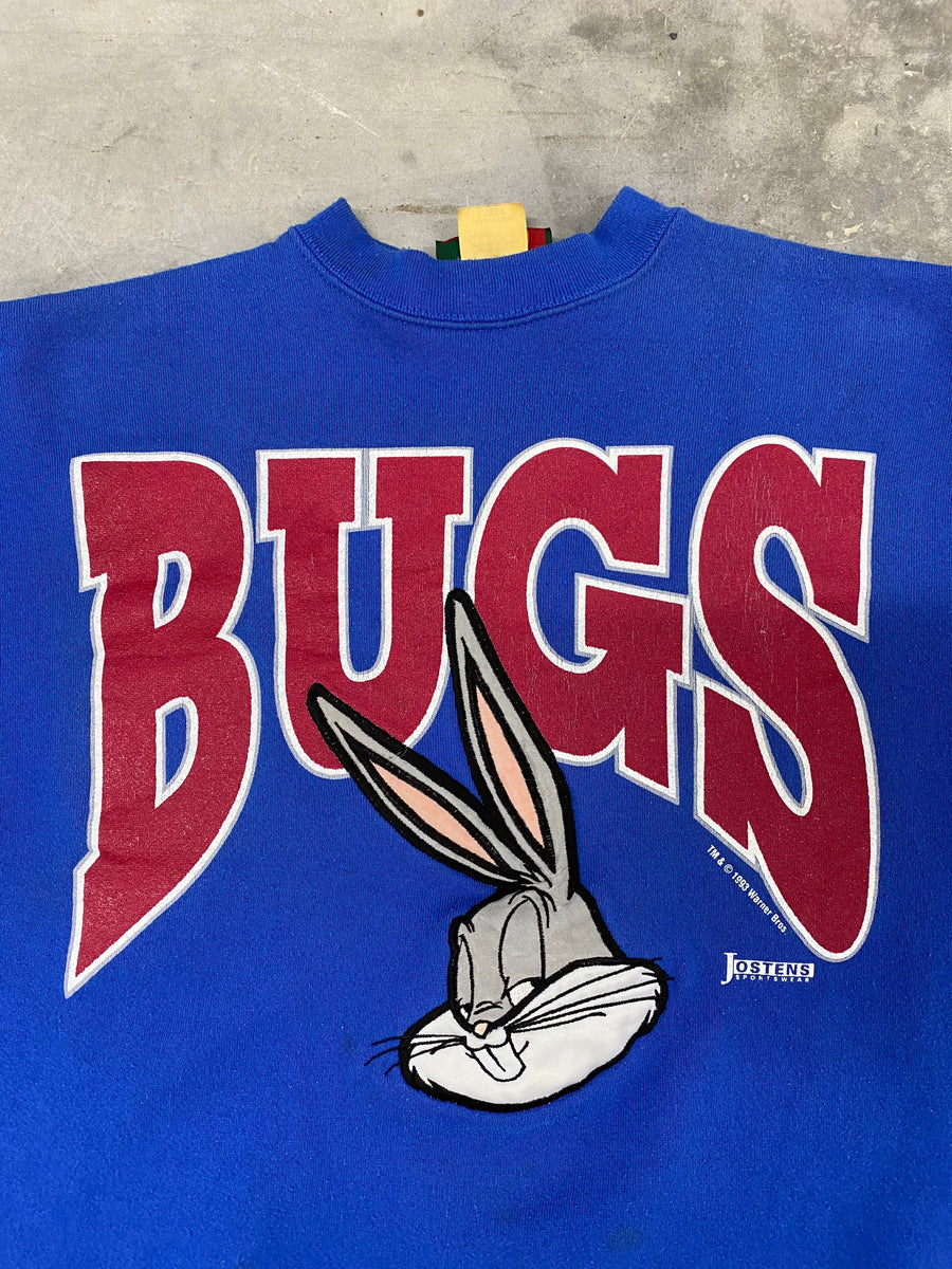Vintage 1993 Bugs Bunny Sweatshirt Size Large Embroidered