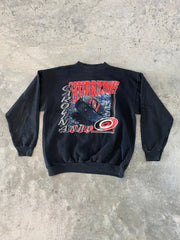 Vintage 90s Carolina Hurricanes NHL Sweatshirt Size Large Logo 7