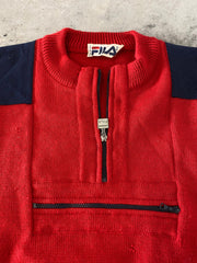 Vintage 90s Fila Quarter Zip Jacket Size Medium