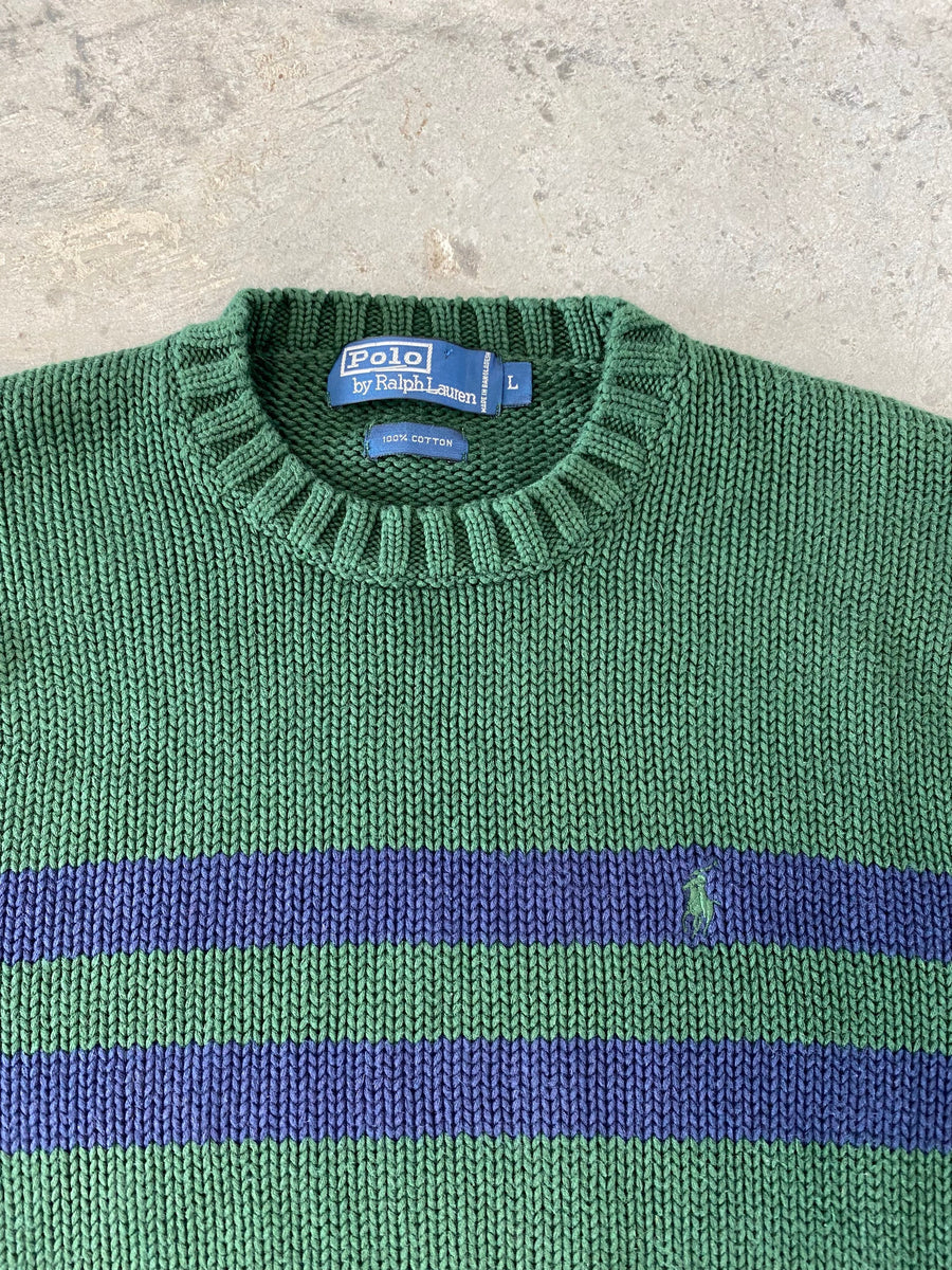 Vintage Polo Ralph Lauren Green Sweater Size Large