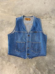 Vintage Wrangler Denim Jean Vest Size Small