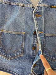 Vintage Wrangler Denim Jean Vest Size Small