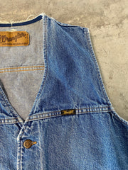 Vintage Wrangler Denim Jean Vest Size Small