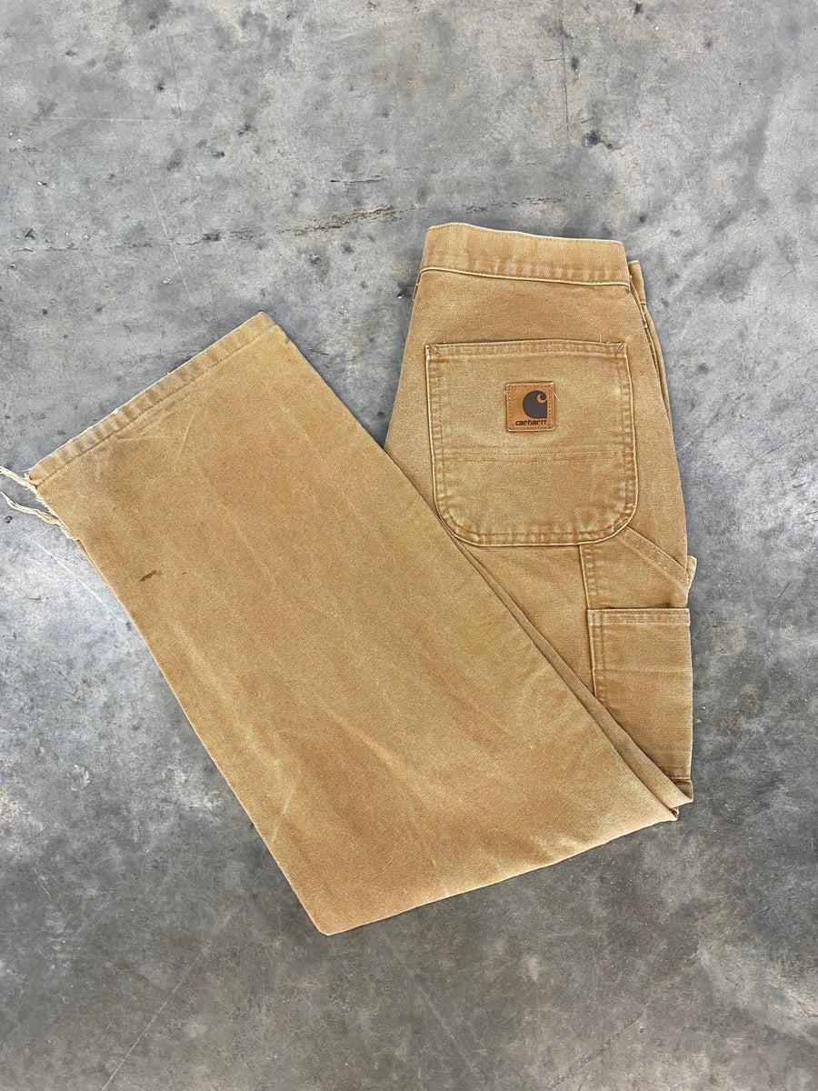 Vintage Carhartt Brown Carpenter Work Pants Size 30x29