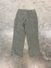 Vintage Carhartt Green Carpenter Work Pants Size 32x32