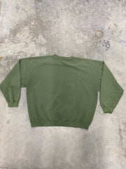 Vintage Bald Eagle Animal Sweatshirt Size XL Green