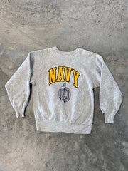 Vintage 90s Reverse Weave Navy Sweatshirt Size Large