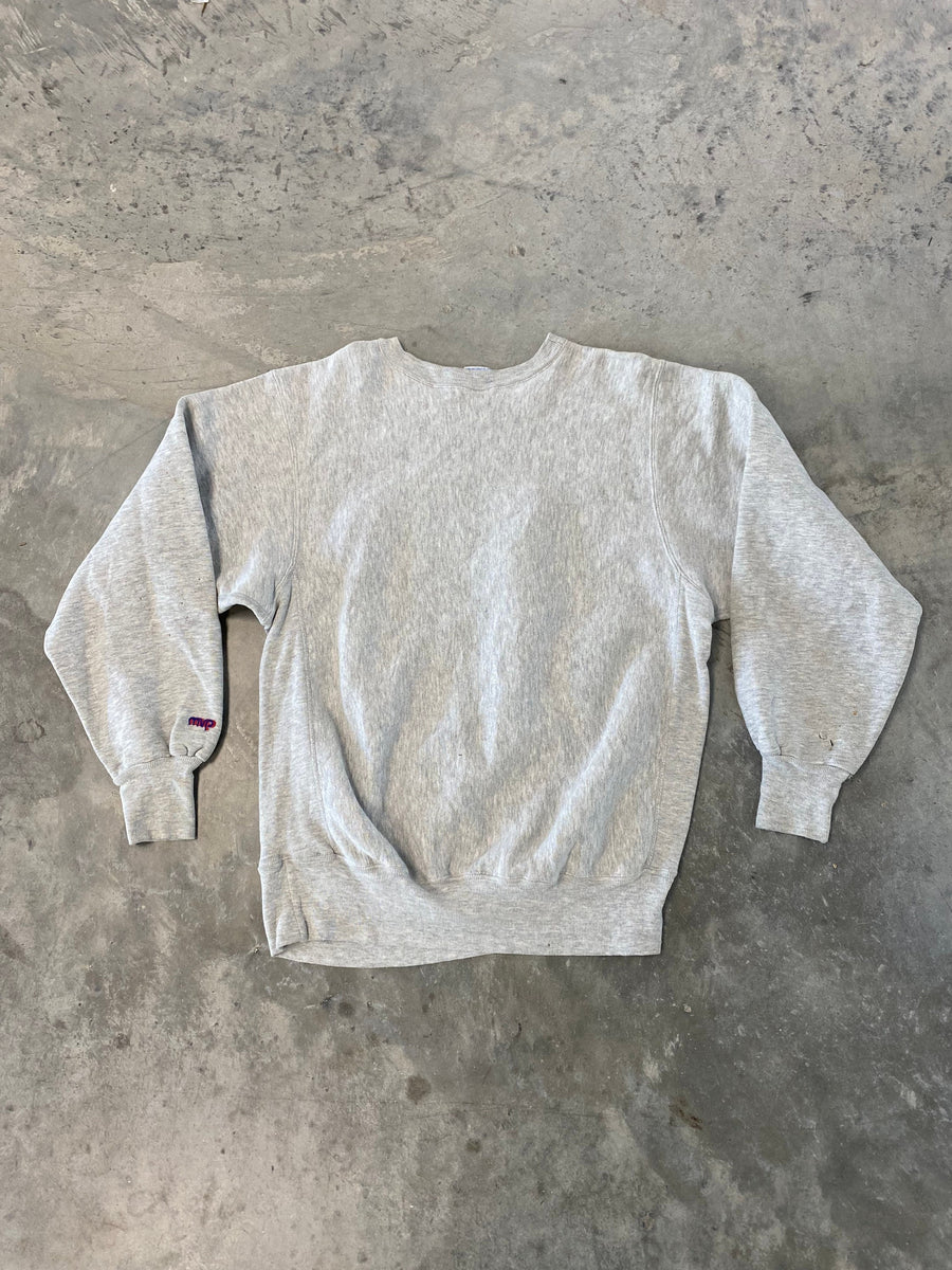 Vintage 90s Reverse Weave Navy Sweatshirt Size Large