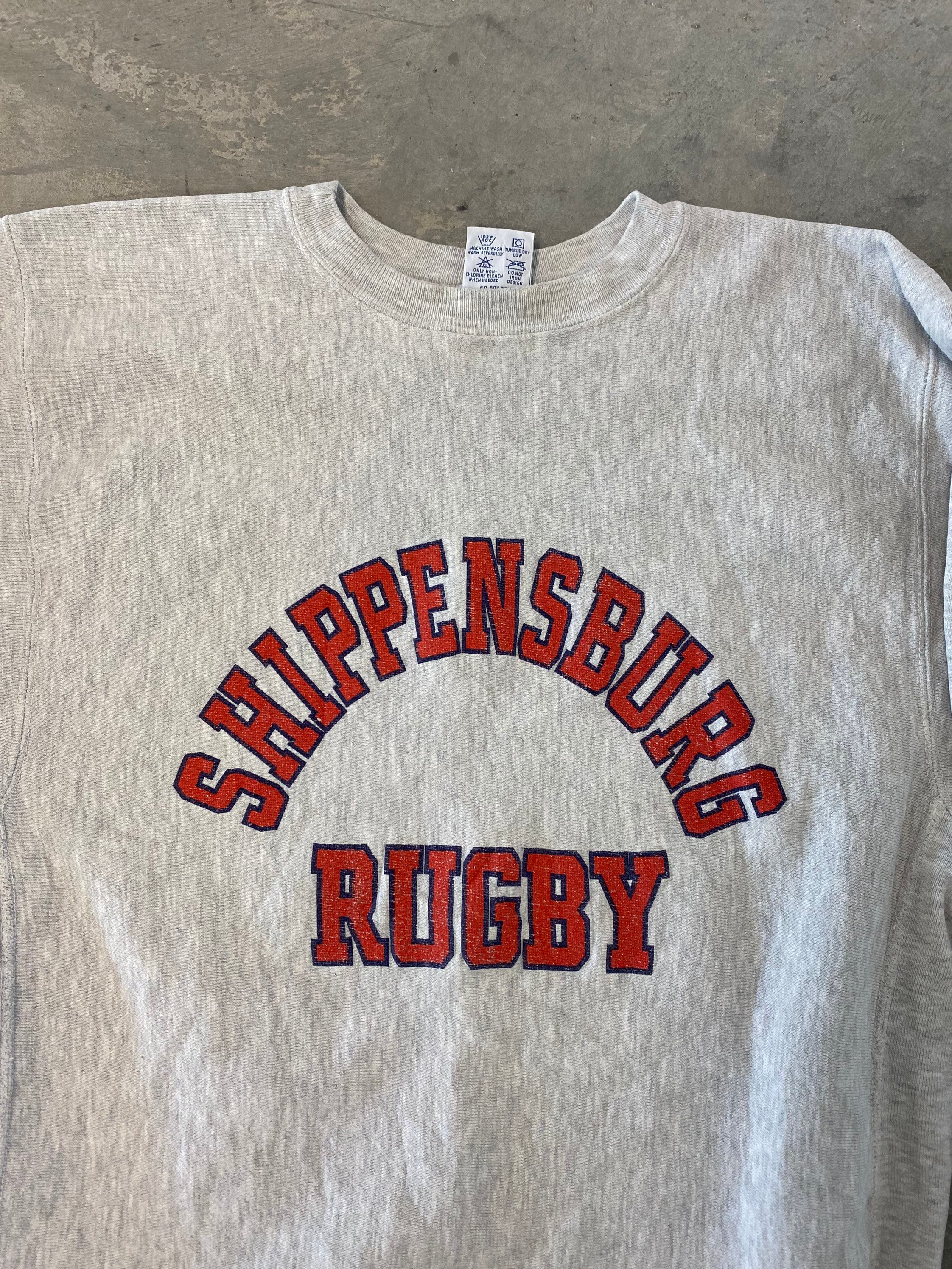Vintage 90s Champion Reverse Weave Shippensburg Rugby Sweatshirt Size XL