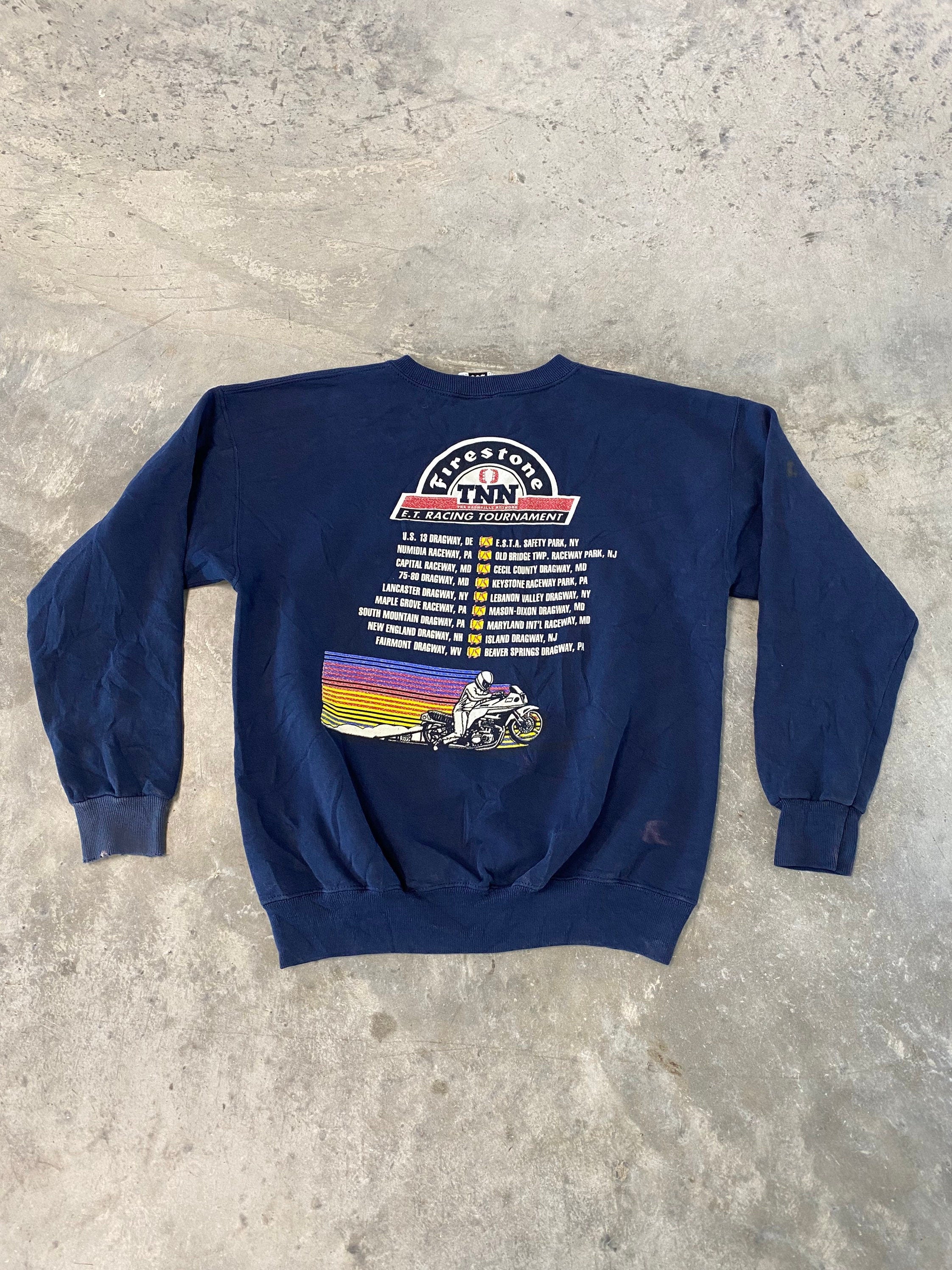 Vintage 1991 Firestone Racing Tournament Sweatshirt Size Small