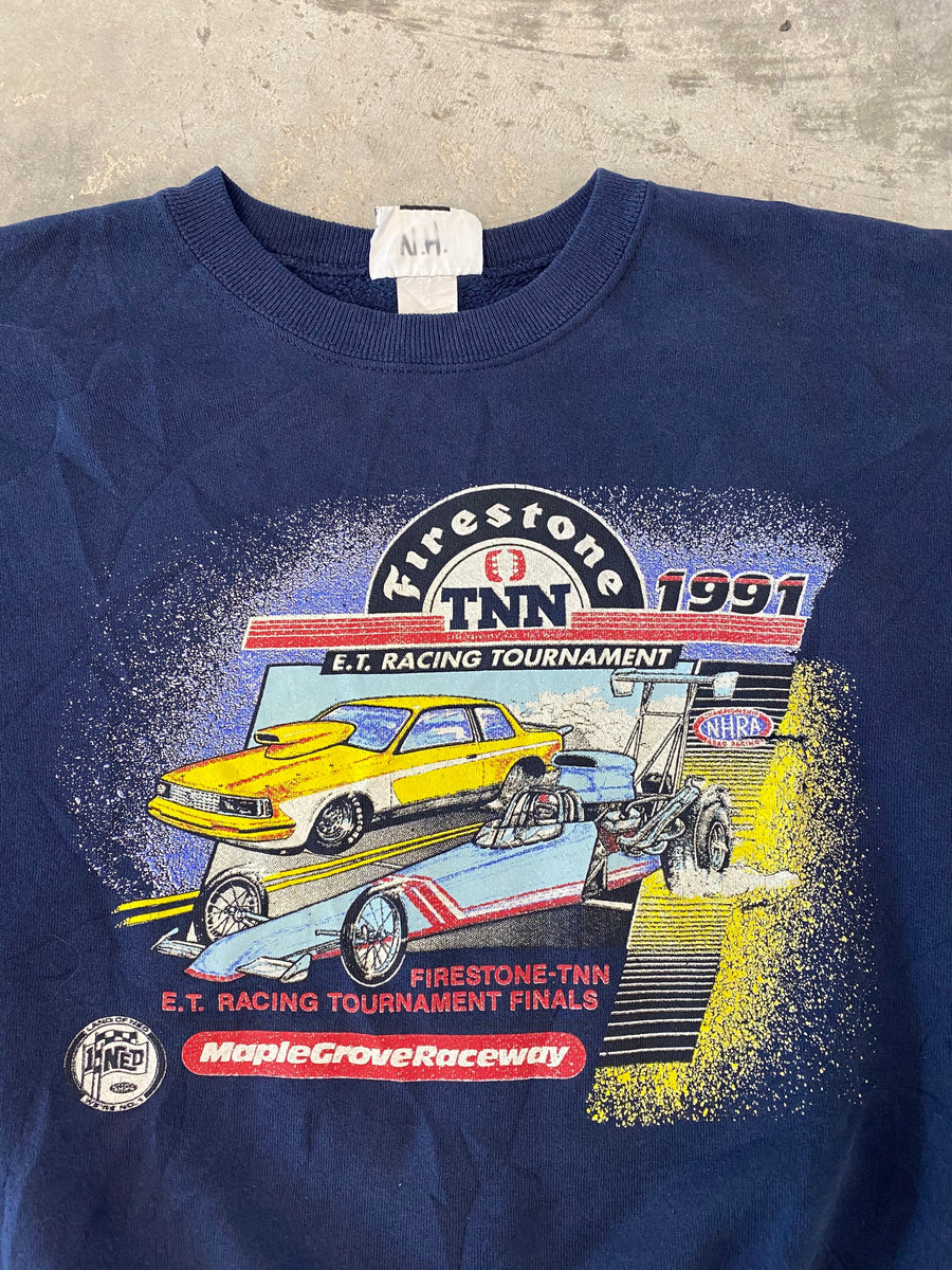 Vintage 1991 Firestone Racing Tournament Sweatshirt Size Small