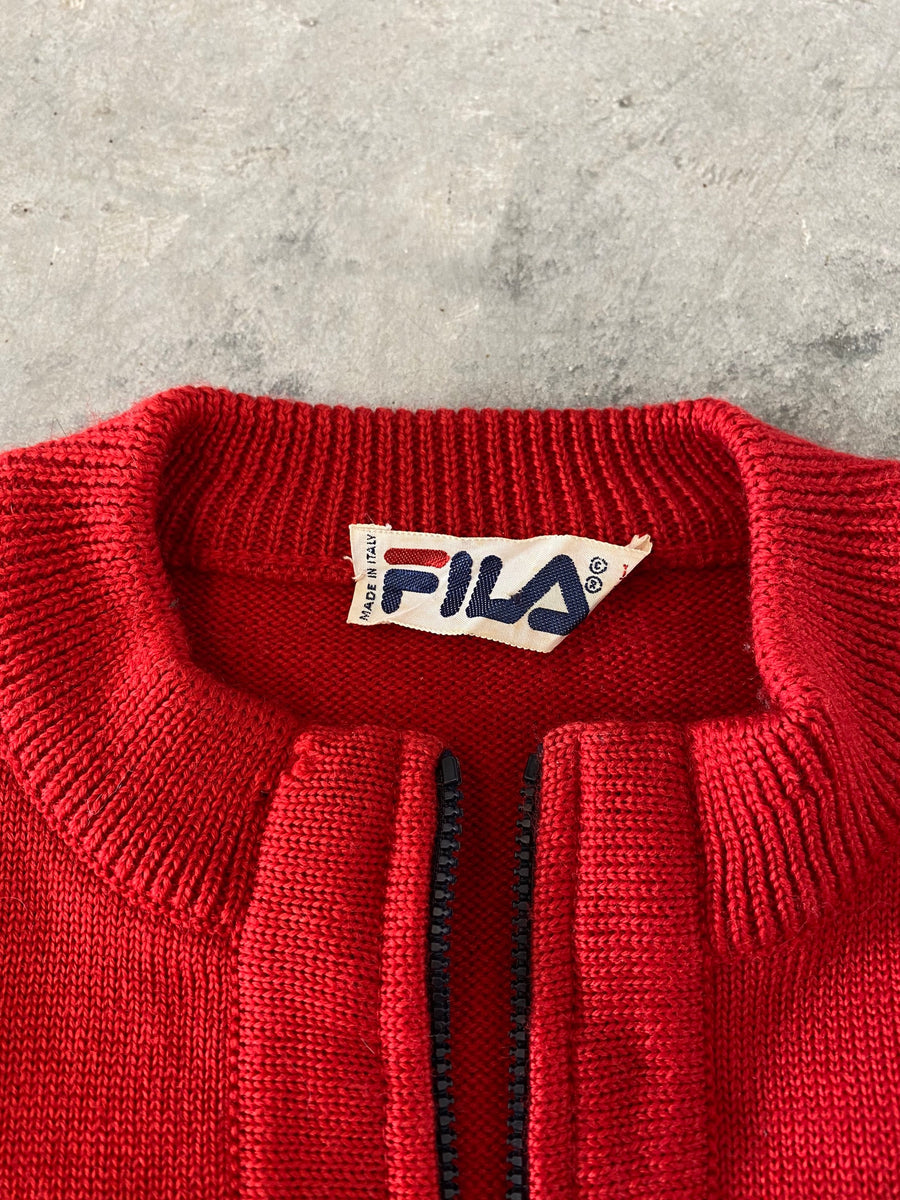 Vintage 90s Fila Quarter Zip Jacket Size Medium