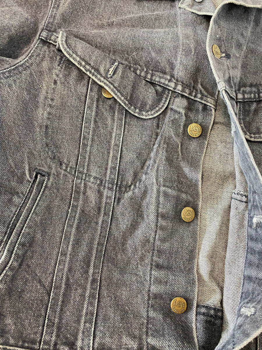 Vintage 80s Lee Jean Jacket Made in USA Size Small